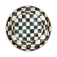 Courtly Check Enamel Salad Plate