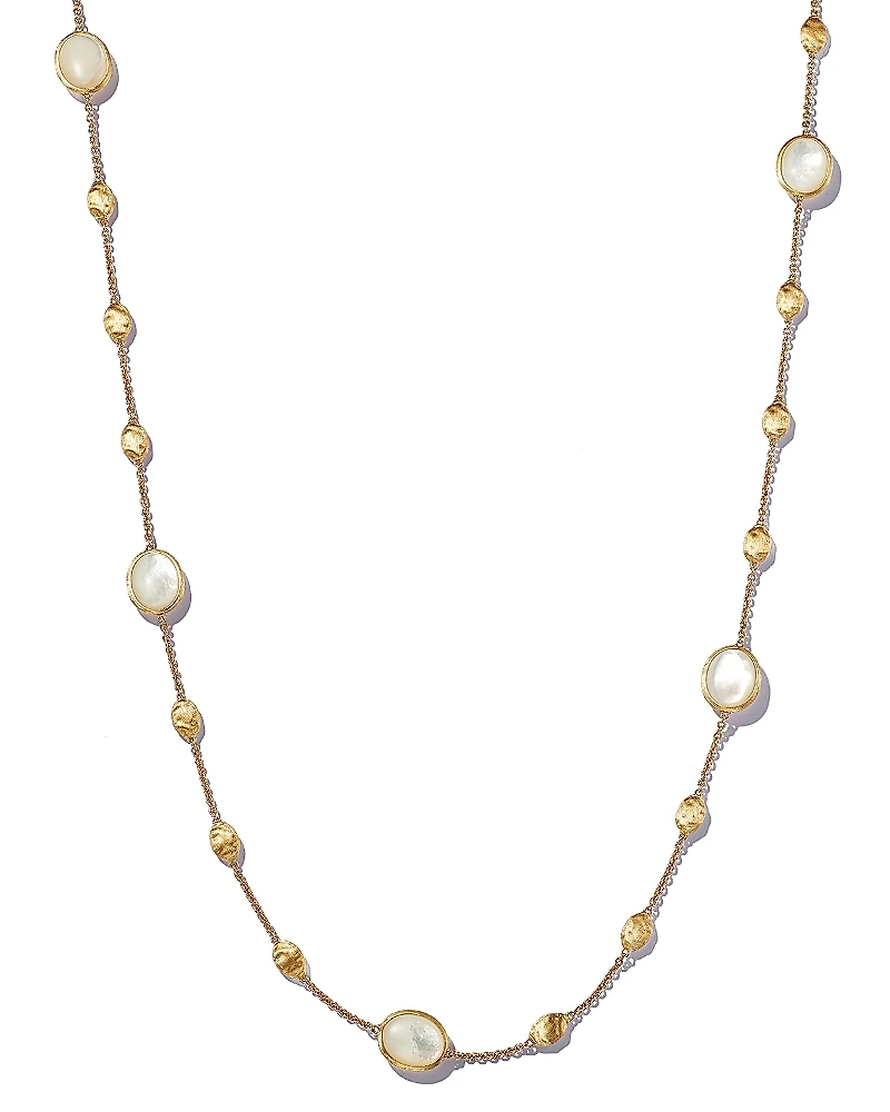 Marco Bicego 18K Yellow Gold Siviglia Mother Of Pearl Long Necklace, 36 - 150th Anniversary Exclusive
