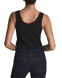 Violet Ribbed Tank Top