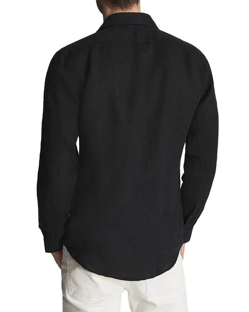 Ruban Long Sleeve Linen Shirt