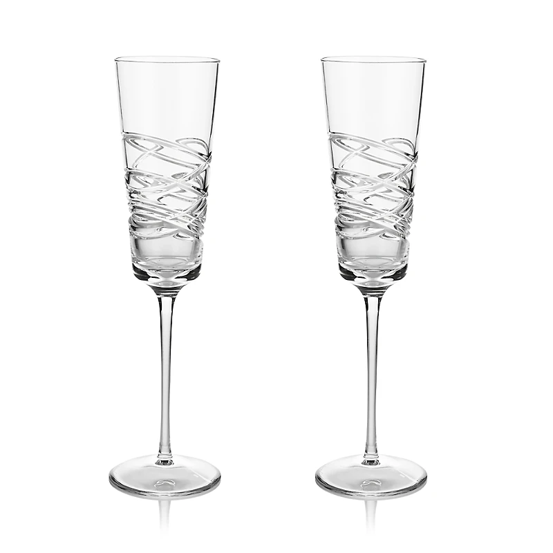Waterford Aran Mastercraft Flutes, Set of 2