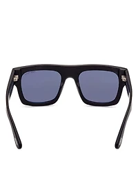Fausto Geometric Sunglasses, 53mm