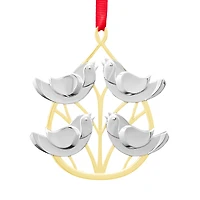 Nambe Twelve Days of Christmas Ornament - Four Calling Birds