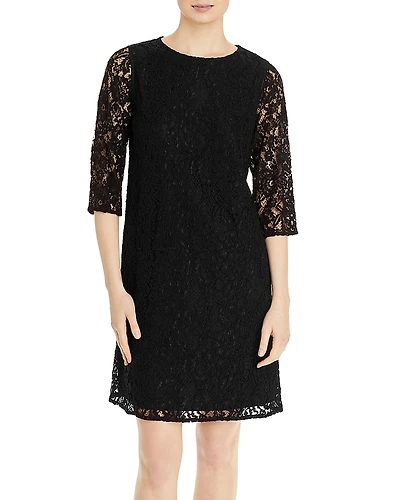 Caroline Rose Floral Lace Dress