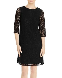 Caroline Rose Floral Lace Dress