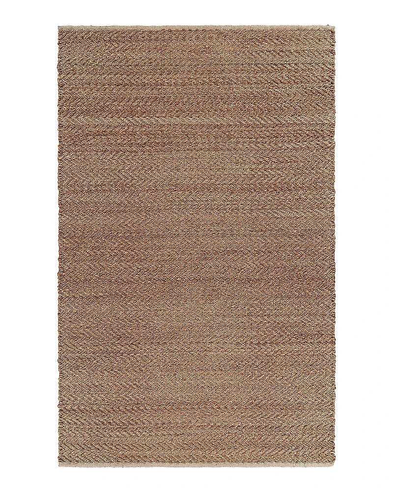 Lr Home Origin Natural Jute with Detailed Chevron Threading Area Rug, 5' x 7'9