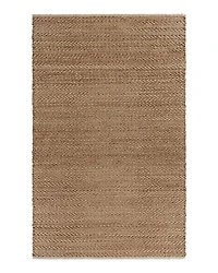 Lr Home Origin Natural Jute with Detailed Chevron Threading Area Rug, 5' x 7'9