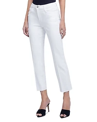 L'Agence Sada High Rise Cropped Straight Jeans