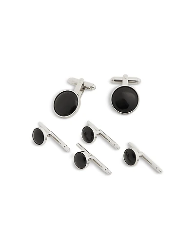 David Donahue Onyx Stud and Cufflink Set