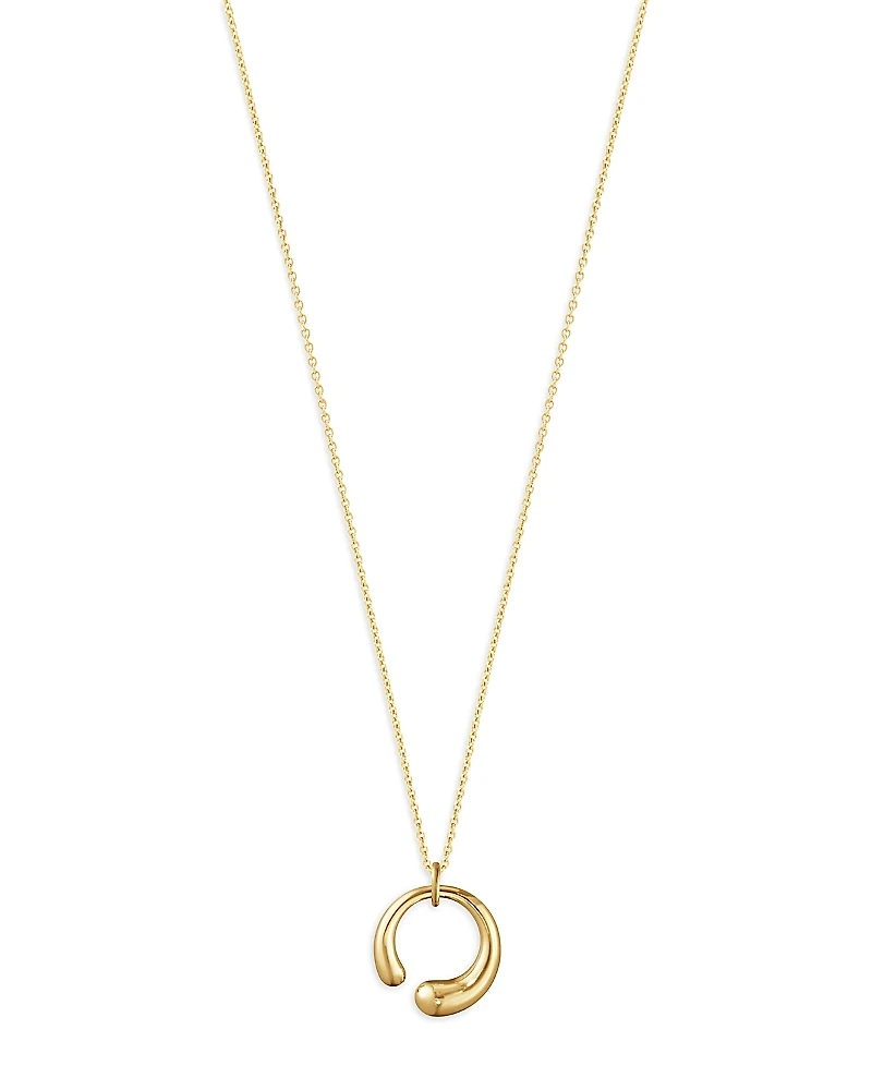 Georg Jensen 18K Yellow Gold Mercy Small Pendant Necklace, 17.72