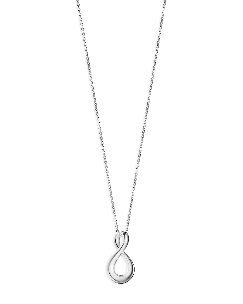 Georg Jensen Sterling Silver Infinity Pendant Necklace, 17.72
