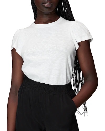 Whistles Flutter Sleeve Cotton Tee