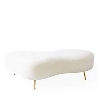 Shearling Amorphic Cocktail Ottoman