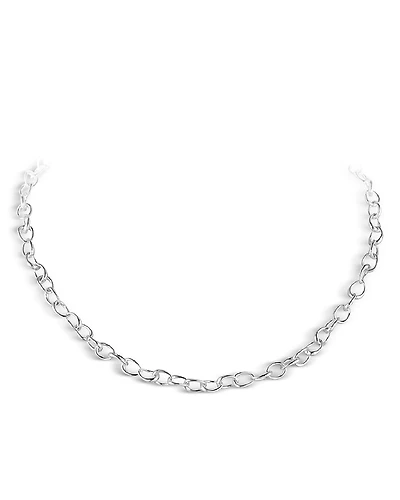 Georg Jensen Sterling Silver Offspring Small Link Necklace, 17.72