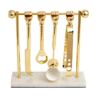 Jonathan Adler Barbell Barware Set