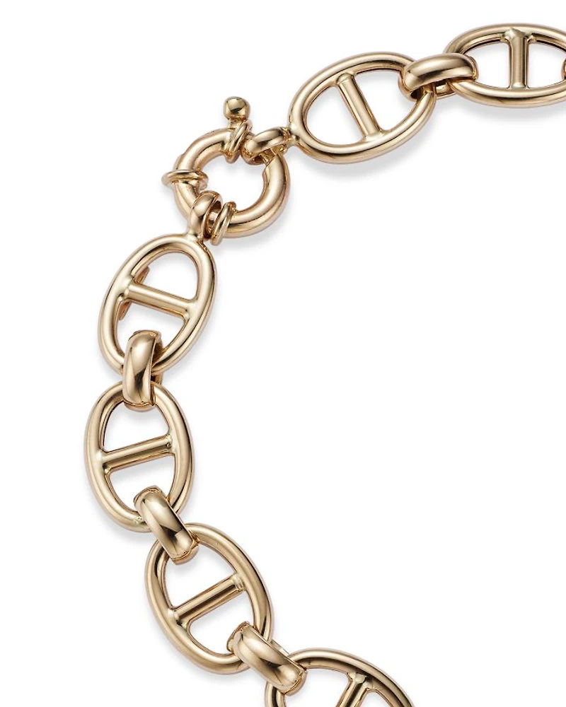 14K Yellow Gold Mariner Link Bracelet