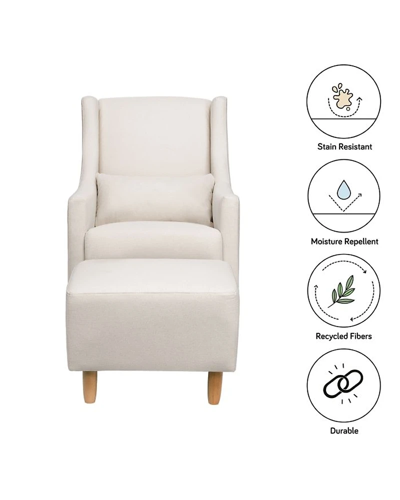 Toco Swivel Glider and Ottoman