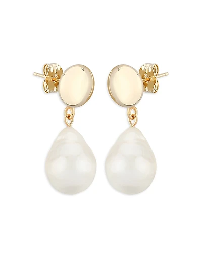 Bloomingdale's Fine Collection Cultured Freshwater Baroque Pearl Drop Earrings