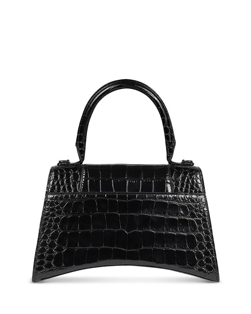 Hourglass XS Handbag Crocodile Embossed