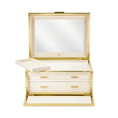 Luxe Shagreen Jewelry Box