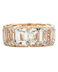 Piranesi 18K Rose Gold Pietra White Topaz Eternity Ring