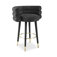 Tov Furniture Betty Velvet Barstool