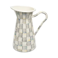 Mackenzie-Childs Sterling Check Enamel Pitcher, Large