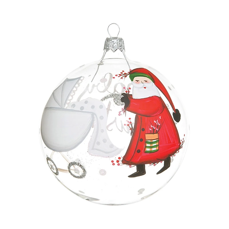 Vietri Old St. Nick Baby's First Christmas Ornament