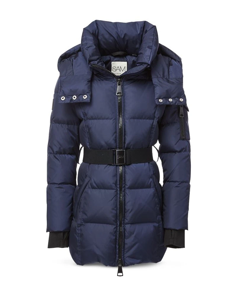 Girls' Matte Soho Mid Length Quilted Down Coat - Little Kid