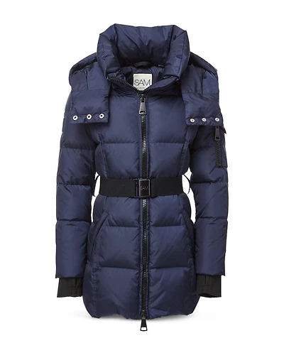 Girls' Matte Soho Mid Length Quilted Down Coat - Little Kid
