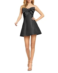 Strapless Bow Mini Dress