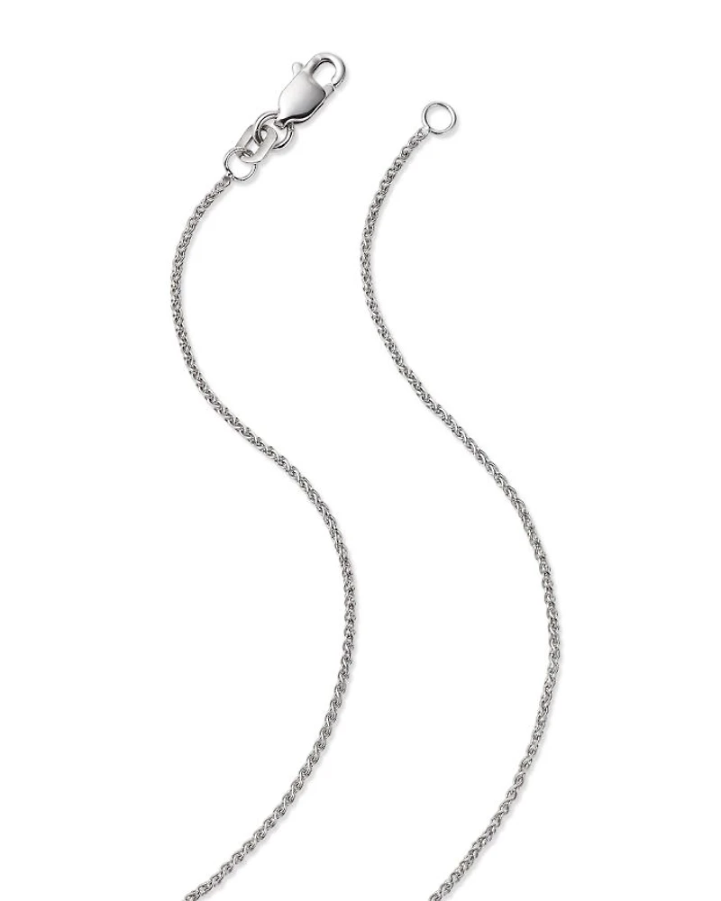 Diamond Cluster Necklace in 14K White Gold, 3.0 tcw
