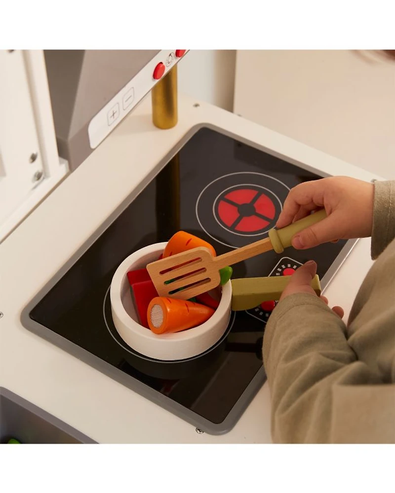 Kids Little Chef Munich Retro Play Kitchen White - Ages 3-7