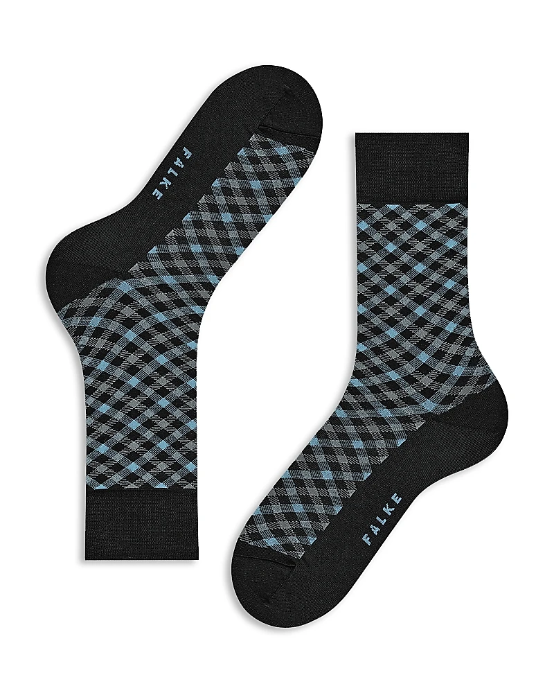 Falke Smart Cotton Blend Check Socks