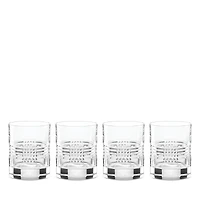 Reed & Barton Sloane Double Old Fashioned Glasses, Set of 4