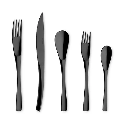Degrenne Paris Xy Black Mirror 5-Piece Place Setting