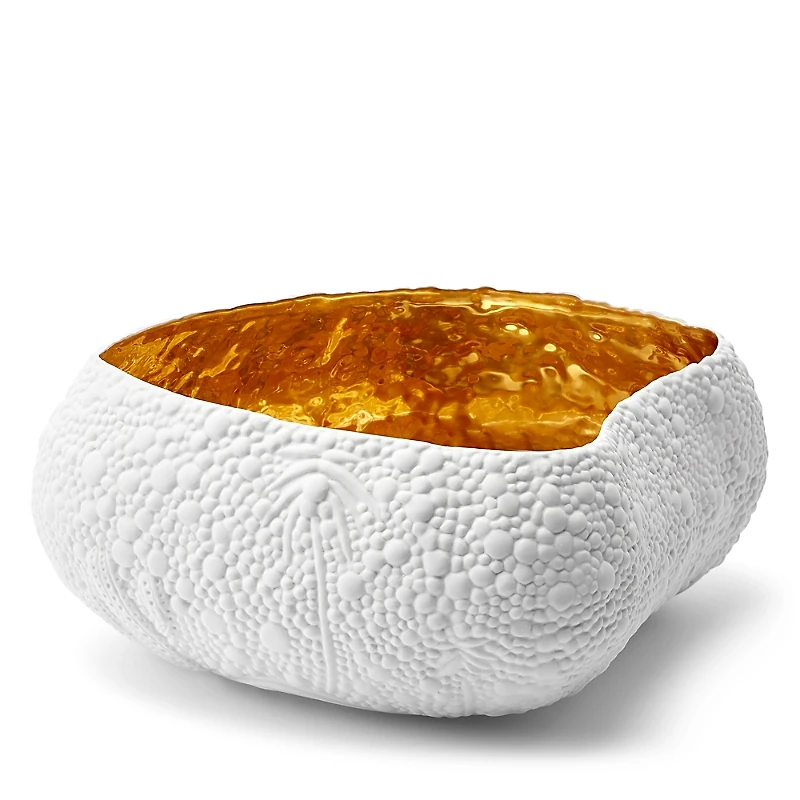 L'Objet Haas Mojave Desert White + Gold Large Bowl