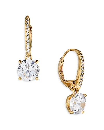 Nadri Modern Love Round Drop Earrings