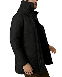 Langford Hooded Wool Blend Down Parka