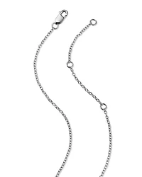 Diamond Mosaic Pendant Necklace in 14K White Gold, 0.50 tcw