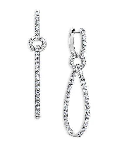 Bloomingdale's Fine Collection Diamond Micro Pave Drop Earrings