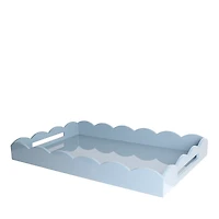 Addison Ross Large Lacquer Scalloped Tray, 26 x 17