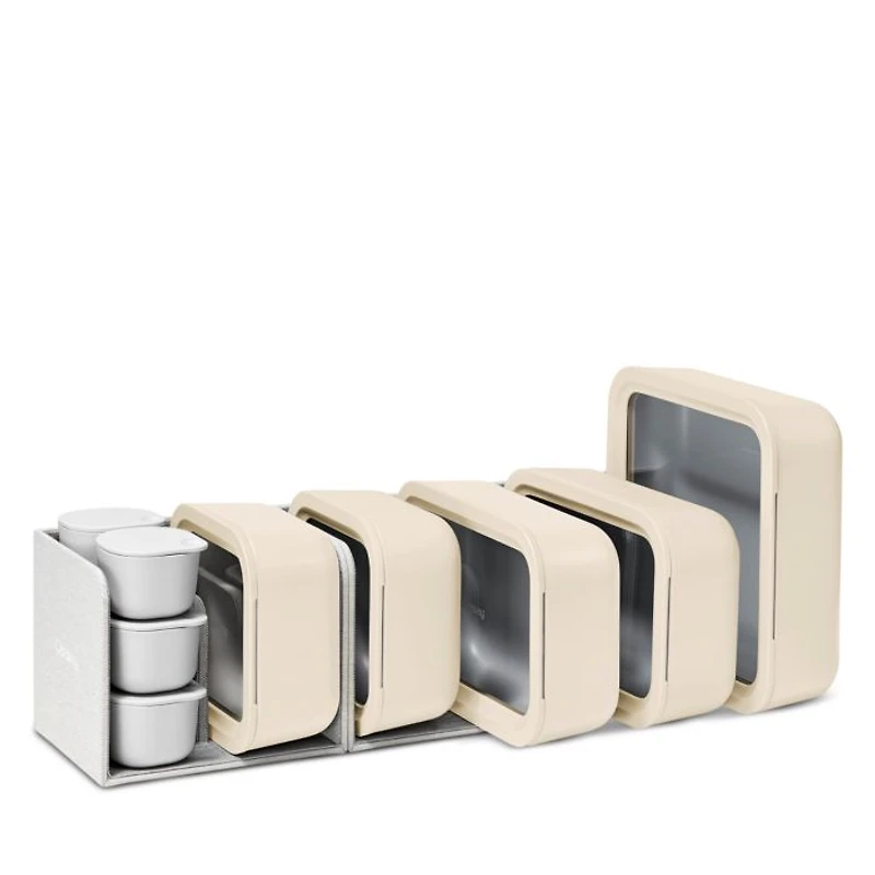 14-Piece Ceramic Coated Glass Food Storage Set