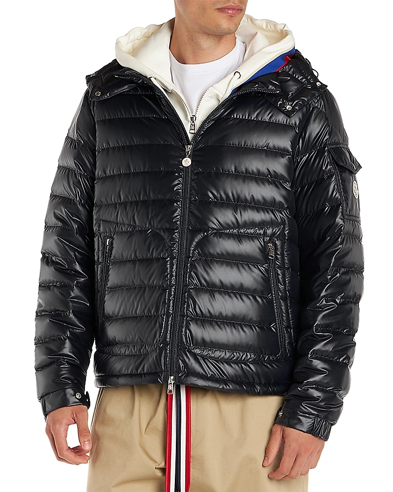 Moncler Lauros Zip Front Puffer Jacket