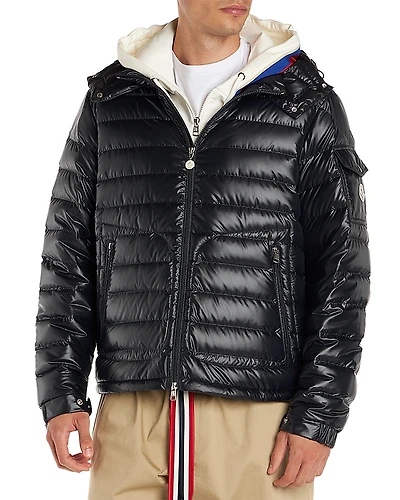 Moncler Lauros Zip Front Puffer Jacket