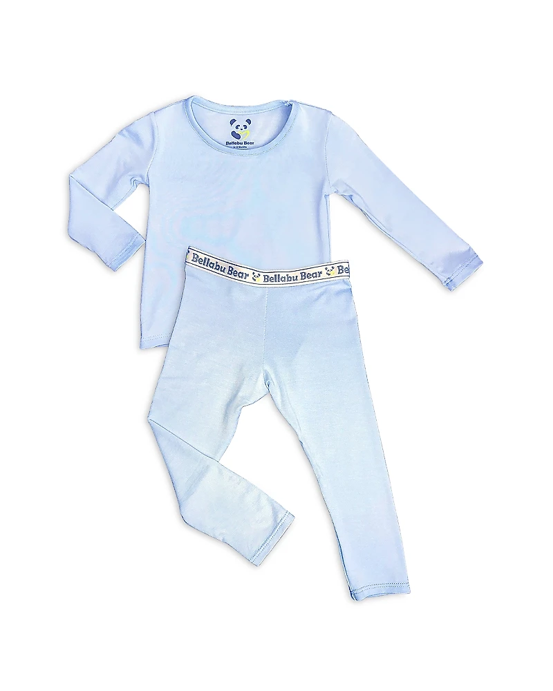 Bellabu Bear Boys' Sky Blue Pajama Set - Baby