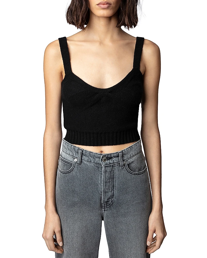 Zadig & Voltaire Bettina Cropped Sweater Tank