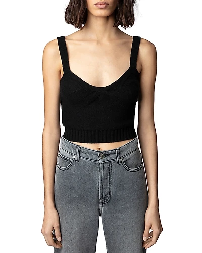 Zadig & Voltaire Bettina Cropped Sweater Tank