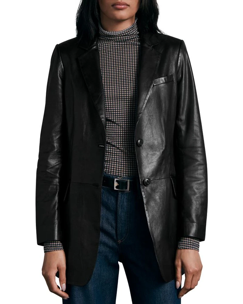 Charles Leather Blazer