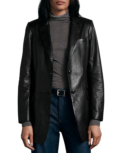 Charles Leather Blazer